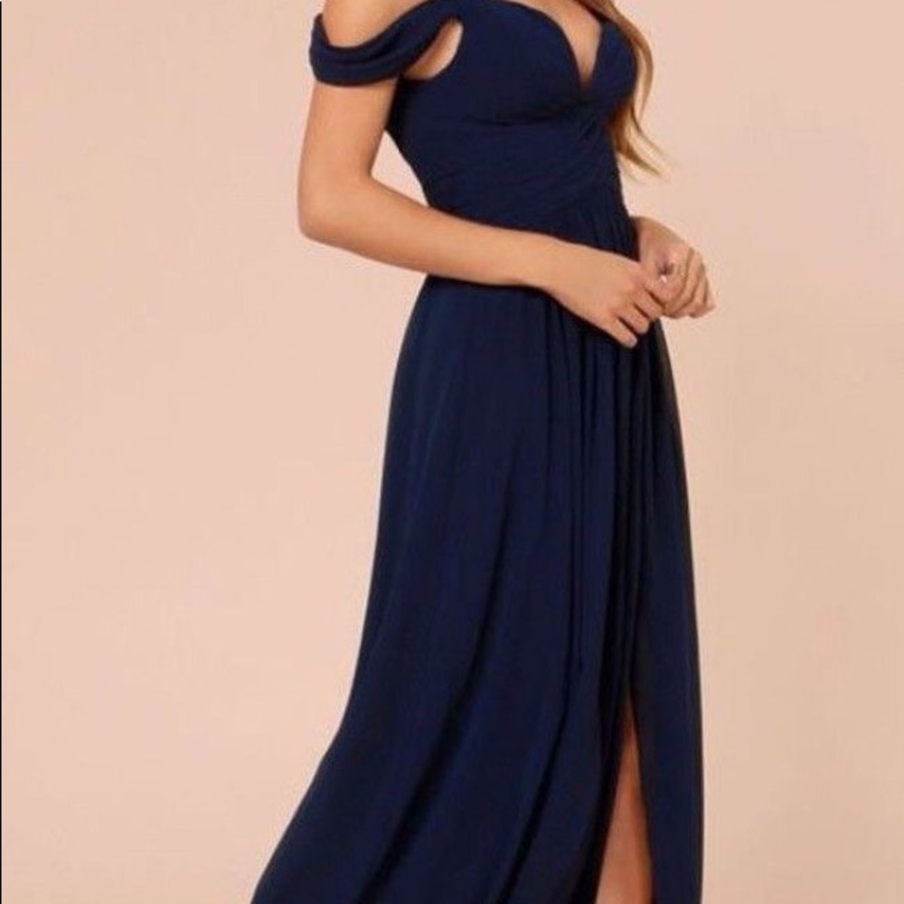 Navy blue ball gown